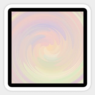 Underwater Swirl Of Soft Seasonal Colors Sticker